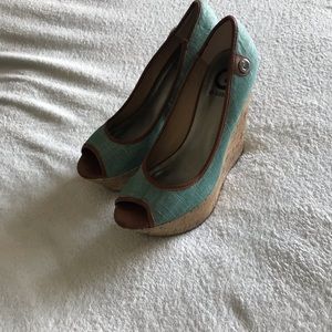 G by Guess Wedges (Size 9) Teal Color